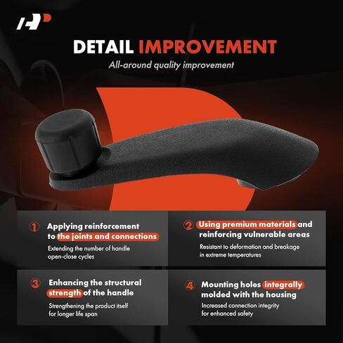 A-Premium Window Crank Handle Driver or Passenger Compatible with Chevy, GMC, Saturn, Olds & Isuzu Vehicles - Express Savana 1500 2500 3500 4500, S10, Blazer, Jimmy, SC1, SC2, SL, SL1, SL2 & More in Kuwait