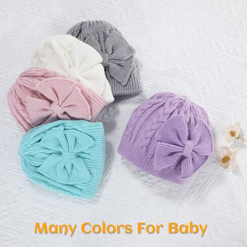 Zando Baby Santa Hat Toddler Christmas Hat Knit Xmas Beanie Hat Newborn Christmas Hats for Little Boys Girls 0-6 Months Baby Winter Warm Hats for Infants Toddlers Christmas Red Hat in Saudi Arabia