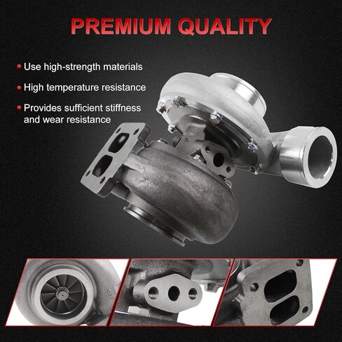 Turbocharger with Gaskets, Compatible with T04E T3/T4 0.57 A/R 48.1 TRIM 400+HP BOOST STAGE III Charger, 1.5L-2.5L Engine Turbo Charger Replaces Part in Saudi Arabia
