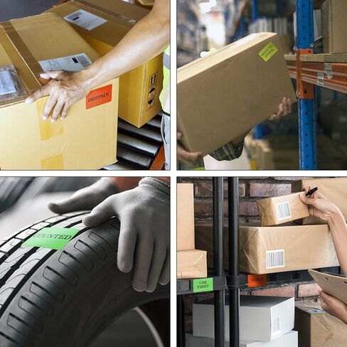 استخدم الملصقات الأولى - 500 ملصق مقاس 3 × 2 بوصة - استخدم الملصقات الأولى - التحكم في المخزون والتعامل مع اللاصق 500 ملصق لاصق دائم لكل لفة مصنوعة في الولايات المتحدة الأمريكية وقابلة للتحلل البيولوجي بالكامل (1) in Kuwait