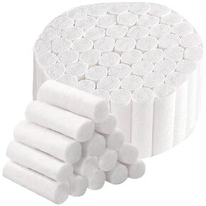 1000PCs Dental Grade Capra Advanced 1.5" Cotton Rolls Size 2 by JEVOLVE | Non-Sterile High Absorbent Cotton Pads for Dentists