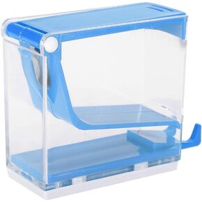 4 Colors Cotton Roll Dispenser Divider Press Type Holder, Cotton Swab Storage Box, Acrylic Cottonball Organizer with Pull-out Tray(White)