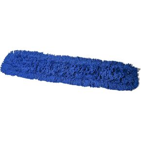 Commercial Dust Mop Replacement Head - 24 x 5 in. Cotton Nylon Reusable Mop Head- Industrial Dust Mop Refill for Floor Cleaning & Janitorial Supplies, Red