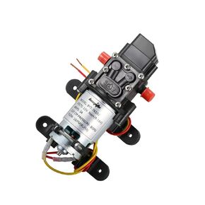 bayite 12V DC Fresh Water Pressure Diaphragm Pump with Hose Clamps Self Priming Sprayer Pump with Pressure Switch 4 L/Min 1.0 GPM 80 PSI for RV Camper Marine Boat