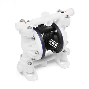 SS Pneumatic Double Diaphragm Ppump Stainless Steel 8.8GPM1/2" in/Out Max 120PSI, Used to Transport Various Low Viscosity Liquids Such as Hydraulic Fluid, Diesel, Coating,etc