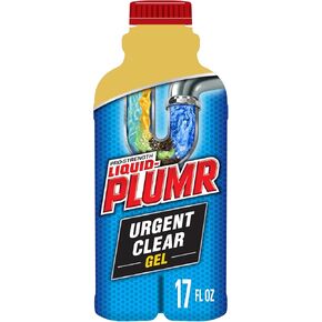 Liquid-Plumr Industrial Strength Urgent Clear, Liquid Drain Cleaner, 17 Ounces