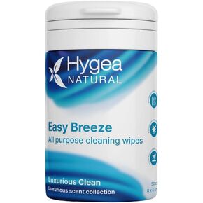 EasyBreeze All Purpose Cleaning Wipes - Biodegradable Bamboo Wipes for Multi-surface Cleaning - Environmentally Friendly Formula - Luxurious Clean Scented (4 Packs of 50 Wipes Each)