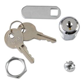 Rubbermaid Commercial Replacement Lock & Key for Locking Janitor Cart Cabinet RCP 6181-L2