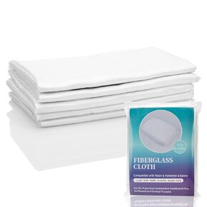 Fiberglass Cloth,6oz 50sq Feet E-Glass Plain Weave Glass Fiber Cloth,12 Feet*50 Inches Woven Fabric for Boat RC Plane Auto Surfboard Tub Pool Repair