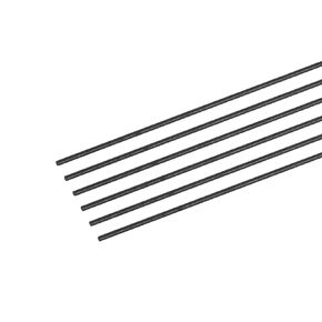MECCANIXITY Carbon Fiber Rod, 5mm x 300mm Carbon Rod Bar for RC Plane DIY Craft Kite Wing Tube Quadcopter Arm Repair Pack of 6