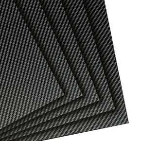 2.5mm 200x300mm Carbon Fiber Sheets 100% 3K Twill Matte Carbon Fiber Plate