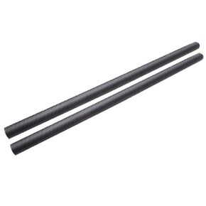 ARRIS 10mm Carbon Fiber Tube, 8mm x 10mm x 500mm Length 3K Roll Wrapped 100% Carbon Hollow Tubing for DIY Craft Matt Surface Black (2 PCS)