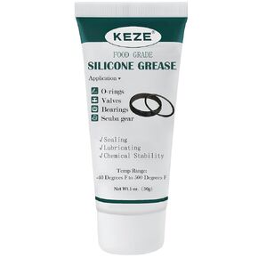 KEZE Waterproof Food Grade Silicone Lubricant Plumbers Grease for Valve Sealant Faucet O Rings 1 oz 1-Pack