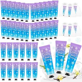 48 Sets Baby Shower Hand Cream Bulk Baby Shower Favors Bridal Shower Hand Cream Thank You Hand Cream for Guests Travel Size Hand Lotion with Organza Bags(Baby)