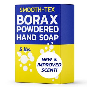 Borax Powdered Hand Soap, Heavy Duty Industrial Hand Wash Removes Grease, Grime and Oil from Hands for Auto Mechanics and Industrial Workers, Compare to Boraxo (5 Pounds)