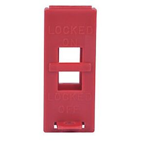 Zing Green Products 6064 USA Made Recycled Plastic Wall Switch Lock Out, 3.5 x 1.5 x 0.25 Inch,Red