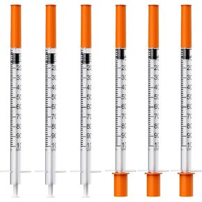 U-100 Syringe with 31G 5/16" 8MM, 1cc/mL 31 Ga Lab Tools Syringes, 25Pcs Individual Wrapped