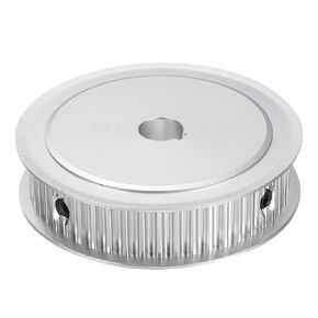 uxcell 5M-50T-1/2B Timing Belt Pulley 1/2" Bore, 50 Teeth Aluminum Alloy Synchronous Wheel with Keyway, Pitch 5mm Tooth for 15mm Width Belt