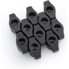 DuBois 5/16"-18 Wing Knobs 10 Pack, Clamping Knobs with Steel Insert for T Track Bolts, Thumb Screw Threaded Knobs for T Track Accessories, Feather Boards, Woodworking Jigs and Fixtures (51004)