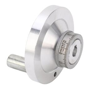 Lathe Handwheel 80mm Aluminum Alloy Hand Wheel with Crank Handle Scale Handwheel Machinery Accessaries for 7x12 7x14 0618 CJ18A Mini Lathes
