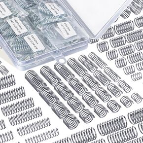 40 Different Sizes Compression Springs Assortment Kit, Stainless Steel Springs, Spring Assortment for Shop and Home Repairs, 200 Pcs with Individual Bags