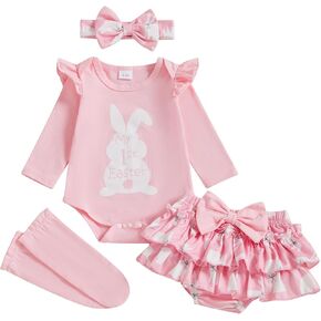 BeQeuewll Baby Girl Christmas Outfits Letter Print Long Sleeve Romper Tutu Skirt Headband Set Baby Girls Christmas Clothes