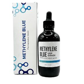 Methylene Blue 4oz with Asorbic Acid - Leucomethylene Blue 1% Solution