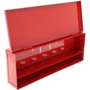 AKW Fire Sprinkler Spare Head Box Cabinet, Capacity: 6 Heads, Red