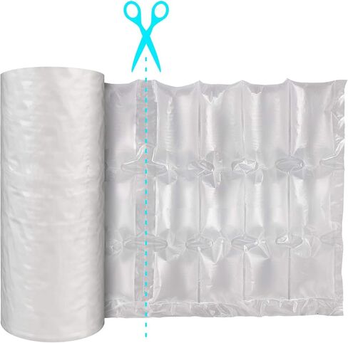 Air Cushion Film 72002 Air Pillows Air Bubble Bags Wrap Packing Roll, 1 Roll 200mm X 100mm X 200m X 0.02mm Air Cushion Films ONLY Compatible with JZBRAIN Air Cushion Machine (1 Roll) in Saudi Arabia
