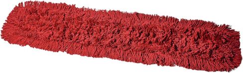 Commercial Dust Mop Replacement Head - 24 x 5 in. Cotton Nylon Reusable Mop Head- Industrial Dust Mop Refill for Floor Cleaning & Janitorial Supplies, Red in Kuwait