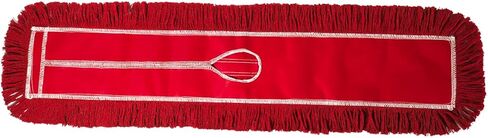 Commercial Dust Mop Replacement Head - 24 x 5 in. Cotton Nylon Reusable Mop Head- Industrial Dust Mop Refill for Floor Cleaning & Janitorial Supplies, Red in Kuwait