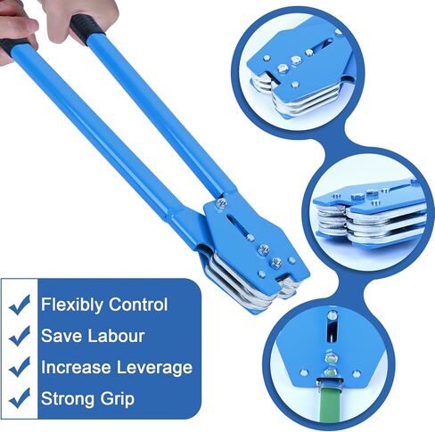 MYFAMIREA Banding Packaging Pallet Strapping Kit Poly Strapping Tensioner Tool, Banding Sealer Tool, 300 Metal Seals, 3500' Length PP Packaging Strapping Banding (Red) in Kuwait