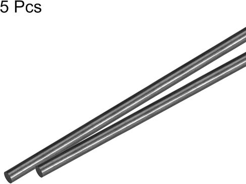 MECCANIXITY Carbon Fiber Rod, 5mm x 300mm for RC Plane DIY Tool Wing Tube Quadcopter Arm, Pack of 5 in Saudi Arabia