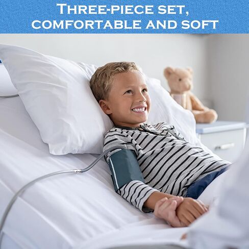 Moukeren 12 Pcs Hospital Bed Sheet Set Fitted Hospital Bed Sheets for Home and Hospital Bed Extra Long Sheet for Hospital Bed Included Sheet and Pillow Case (White) in Kuwait