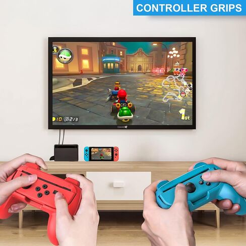 Switch Sports Accessories Bundle, 18 in 1 Sports Accessories Kit for Nintendo Switch/Switch OLED, Family Accessories Bundle Kit for Switch Sports Games with Golf Clubs, Tennis Rackets, Swords in Saudi Arabia