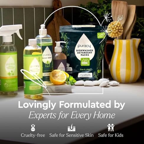 Puracy Gel Hand Soap Refill - Plant-Powered Natural Hand Soap Refill As Seen on TikTok, Non-Toxic, Sulfate-Free Liquid Soap, Moisturizing Liquid Gel Handwash Refill (Ocean Mist, 48 fl oz) in Saudi Arabia