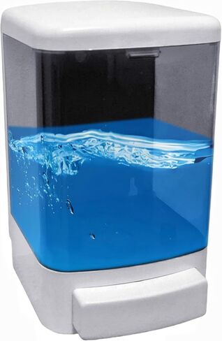 Manual Soap Dispenser Kitchen Bathroom Wall Mounted Hand Dispensers Commercial for Liquid Containers Shampoo Gel Chamber Plastic - (33.8 oz) 1000ml in Saudi Arabia