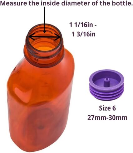 ENFit Medicine Bottle Adapters - Size 1-7 (Assortment) - Pack of 7 in Saudi Arabia