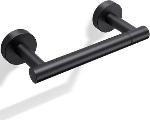 Day Moon™ Matte Black Toilet Paper Holder - Black Toilet Paper Holder Wall Mount - Modern Toilet Paper Roll Holder Black Matte Toilet Paper Holder - Black Bathroom Toilet Paper Holder in Saudi Arabia