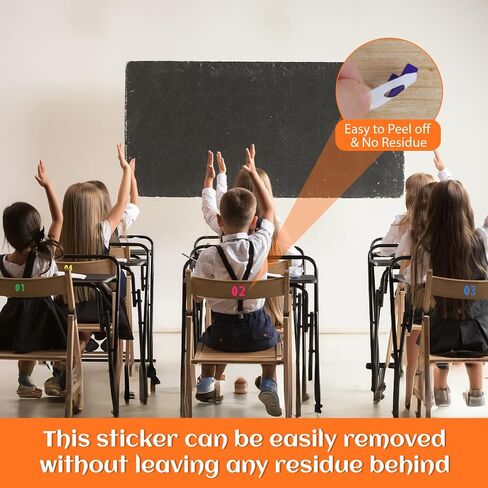 1500PCS Number Stickers, 1-inch 100 Stickers Vinyl Number Stickers, Continuous Number 0-9 Number Stickers, Waterproof Numbered Stickers for Office, Classroom, Locker, Product Labels in Saudi Arabia