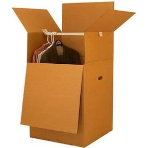 Shorty Wardrobe Moving Boxes (1 Piece) 20" x 20" x 34" Moving Boxes