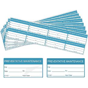 Self Laminating Preventative Maintenance Labels 1 x 2 Inch Inspection Safety Label by Date Next Stickers 180 Pcs Write On Calibration Stickers with Clear Flap Stickers Industrial Adhesive Vinyl Labels