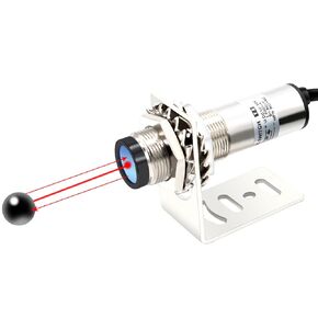 LCLCTC12V 24V dc Laser photoelectric Switch PNP NO + NC M18;Input(10-30VDC), 4 Wires; Detection Distance 8-50cm; HG18-D50P3, Normally Open and Normally Closed