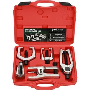 5pcs Front End Service Tool Kit, Ball Joint Separator, Pitman Arm Puller, Tie Rod End Tool for Ball Joint Press Kit, Splitter Removal Kit