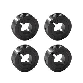 4 PCS Single Split Clamp-On Shaft Collar 45# Steel One-Piece Clamping Collar Locking Collars 2 inch ID 3 inch OD 11/16 Thickness Used in Various Equipment and Machinery to Secure Gears