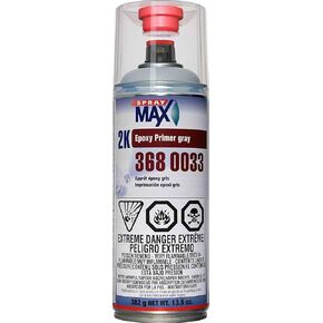 SprayMax 3680033, 2K Epoxy Rust-Cure Primer, Gray, Aerosol (1)