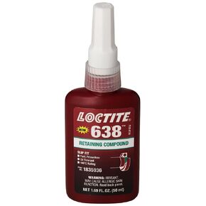 Loctite 21448 Green 638 High Strength Retaining Compound, 50 mL Bottle