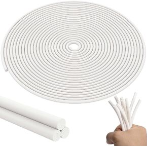 moonoom 32.8Ft Foam Silicone Backer Rod, White Crack Caulk Saver, Concrete Expansion Joint Filler for Wall Tile Gaps Joints Filling and Sealing (1/8 Inch)