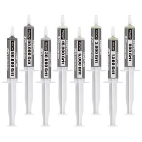 Diamond Polishing Compound, 8 Pcs Diamond Polishing Paste, Lapping Compound with 30% Concentration of Diamond Powders for Glass Metal Marble Resin Rock Watch Jewelry Scratch Remover Repair