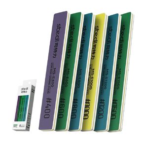 stedi Sanding Sticks, Model Hobby Making Tools, Polishing Sanding Sticks Tools for Gundam Repairing Plastic Model and Miniature Model 6PCS (#400 * 2 +#600 * 2 +#800 * 2)
